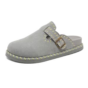 Резиновая подошва нескользящие закрытые тапочки unisex Year by year, серый
