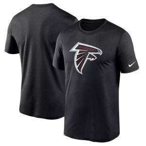 Мужская черная футболка с логотипом Atlanta Falcons Essential Legend Performance Nike