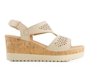 Женские повседневные удобные сандалии на платформе, бежевые Andrea