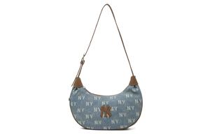 MLB Нью-Йорк Янкиз старый цветок полиэстер плечевая сумка женская джинсовая светло-голубая