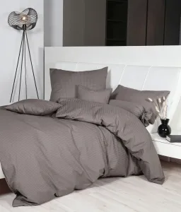 Комплект постельного белья Janine Design Mako-Soft Seersucker PIANO 0125, цвет: вулканический, размер: 155x220 + 80x80 см Original Janine