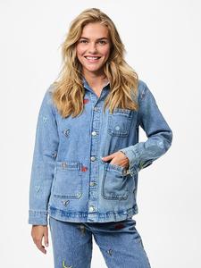 Рубашка Pieces, светло-синий