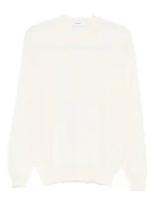 Джемпер с круглым вырезом и длинными рукавами Lardini, белый