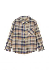 Рубашка на пуговицах классического кроя s.Oliver, бежевый/экрю