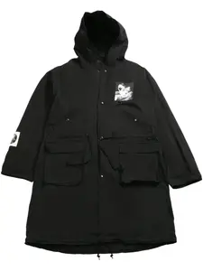 Парка с графическим принтом Undercover, черный