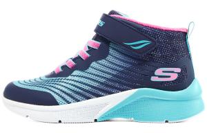 Ботинки детские для девочек GS темно-синие/разноцветные Skechers, синий