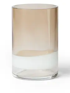 Ваза цилиндрической формы (16.5 x 34 см) Brunello Cucinelli, бежевый