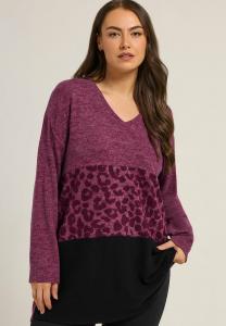 Блуза Yours Clothing PLUS SIZE ANIMAL PRINT, Pink
