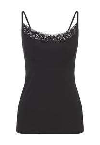 Регулируемая женская нижняя рубашка из кружева Natural Comfort CALIDA, черный