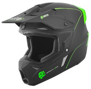 FC-Moto merkur прямой шлем для мотокросса, Black/Green