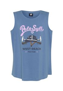 Топ в спортивном стиле-поло POLO SYLT, цвет 18-3929 Blue Horizon