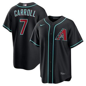 Мужская черная реплика джерси Arizona Diamondbacks Corbin Carroll Nike