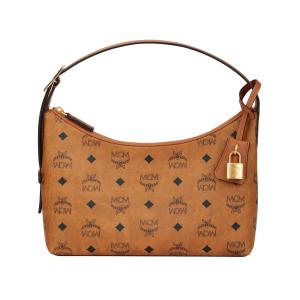 MCM Женская сумка через плечо из искусственной кожи малая коричневая и коньячная