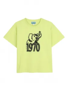 Футболка с принтом "слоновья кожа" Kenzo Kids, зеленый