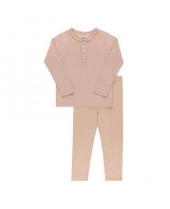 Унисекс комплект для отдыха с сердечками и звездами в технике пойнтель - Baby, Little Kid Ely's & Co., розовый