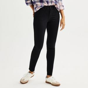 Женские джинсы скинни Sonoma Goods For Life со средней посадкой, черный