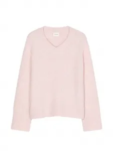 Джемпер с V-образным вырезом и длинными рукавами Closed, розовый