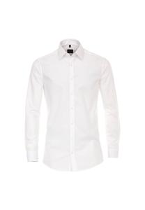 Мужская деловая рубашка однотонного кроя Venti, белый