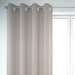 Тепловая штора бордовая лента с рюшами флис непрозрачная очень широкая 245x245 см Schöner-Leben, серый