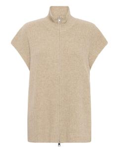 ICHI Жилет 'IHDucie' в крапчатом бежевом цвете