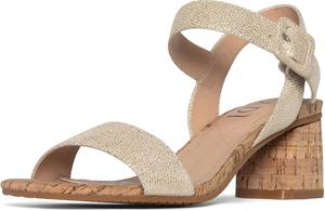 Женские туфли NYDJ Gaiana из металлизированной кожи наппа с блочным каблуком, золотой