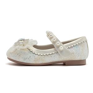 Легкие амортизирующие детские кожаные туфли для детей HOBIBEAR, бежевый