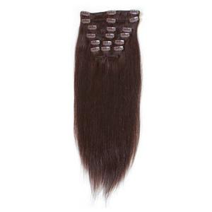 Накладные волосы fashiongirl clip-in extensions #60 platinblond - 65 cm Fashiongirl, #2 dunkelbraun - 40 cm, количество 1 шт.
