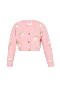 Вязаный кардиган MYMO, розовый/пастельно-розовый