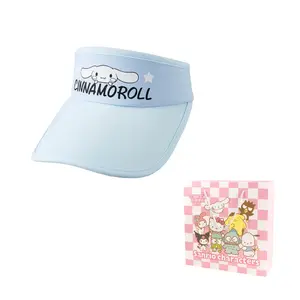 Sanrio Унисекс панама из полиамида с защитой от солнца, Cinnamoroll Visor Sun Protection Hats