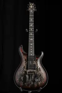 Paul Reed Smith 40-летняя юбилейная модель Custom 24 Satin Limited Edition в угольно-трехцветном градиенте