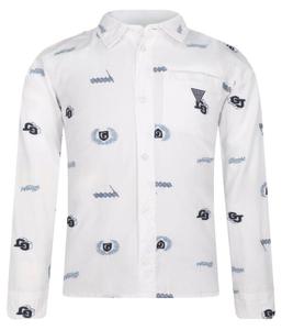 Рубашка Guess Regular Fit с принтом, белый