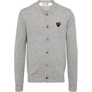 CDG Play Трикотажный свитер мужской серый