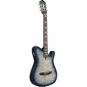 Электро-акустическая гитара IBANEZ FRH20QMN-CTL - космический синий градиент