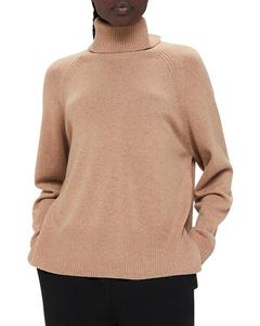 Кашемировый свитер с высоким воротником Whistles, цвет Tan/Beige