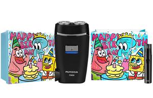 FS829 поворотная бритва портативная с плавающей двойной головкой моющаяся головка FLYCO, Fs829 Spongebob Squarepants Set