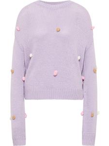 Женский вязаный свитер светло-фиолетового цвета myMo