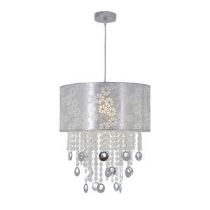 Подвесной светильник Näve Crystallo by Näve, ткань/пластик - белый - 1 пламя