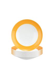 Набор из 6 суповых тарелок liberty pure colors ø 23,5 см Liberty pure colors Seltmann Weiden, оранжевый