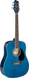 Акустическая гитара Blue dreadnought acoustic guitar with basswood top