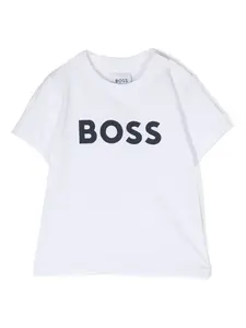 Футболка с логотипом BOSS Kidswear, белый