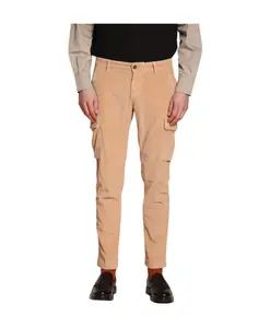 Бархатные брюки-карго, очень узкий крой Mason'S, бежевый