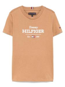 Футболка с логотипом Tommy Hilfiger Junior, коричневый