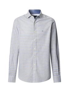 Рубашка на пуговицах классического кроя Hackett London, Light blue/Dark blue