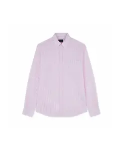 Полосатая хлопковая рубашка J-Fit Paul & Shark, розовый