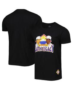 Мужская черная футболка Negro League Baseball Latin Legacy Stitches, черный