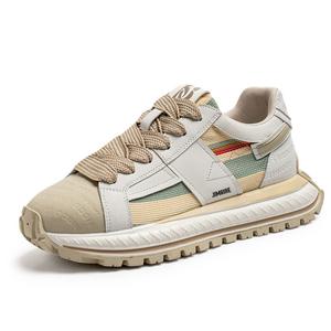 King Jinmai Мужские низкие кеды бежевые, цвет Beige