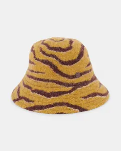 Полосатая шапка зебра Jo & Mr. Joe, горчичный