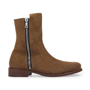 Коричневые замшевые ботфорты Amiri