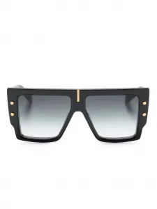 Солнцезащитные очки B-Grand в прямоугольной оправе Balmain Eyewear, черный