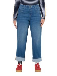 LAURASØN Джинсы из синей джинсовой ткани